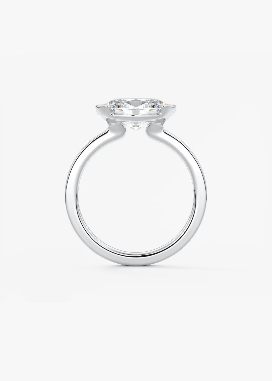 The Vela Set With An Oval Lab Diamond #material_white