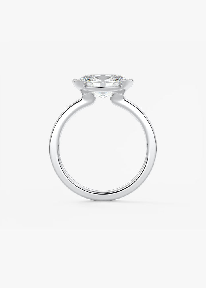 The Vela Set With An Oval Lab Diamond #material_white