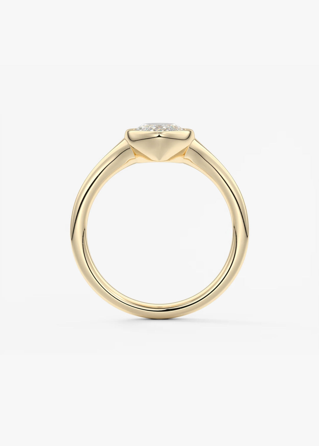 The Aurelia Set With A Marquise Lab Diamond #material_gold