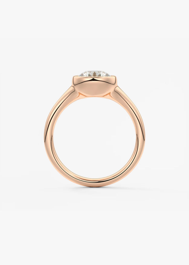 The Aurelia Set With A Pear Lab Diamond #material_rose