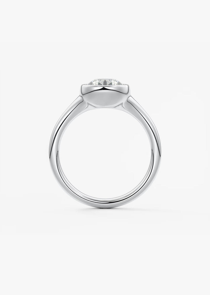 The Aurelia Set With A Pear Lab Diamond #material_white