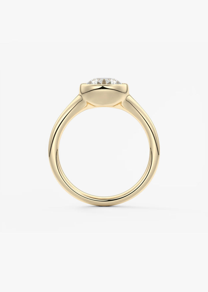 The Aurelia Set With A Pear Lab Diamond #material_gold