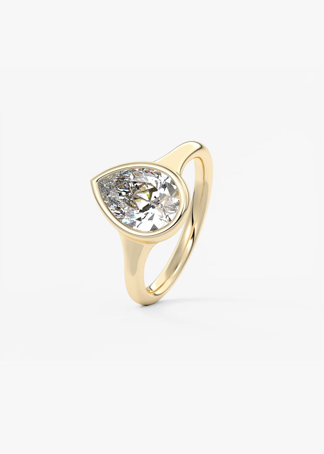 The Aurelia Set With A Pear Lab Diamond #material_gold