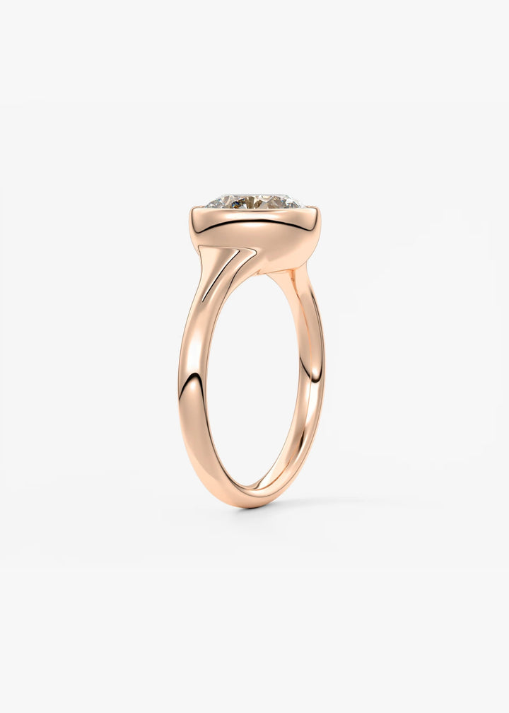 The Aurelia Set With A Round Lab Diamond #material_rose