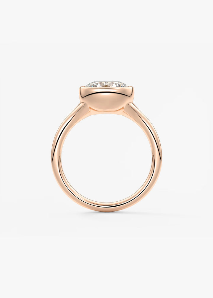The Aurelia Set With A Round Lab Diamond #material_rose