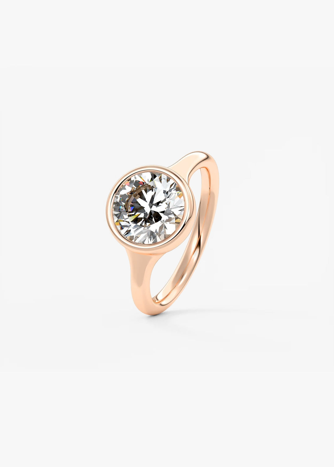The Aurelia Set With A Round Lab Diamond #material_rose