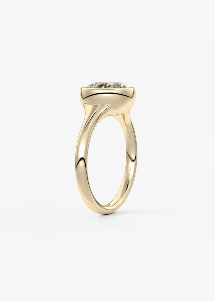 The Aurelia Set With A Round Lab Diamond #material_gold