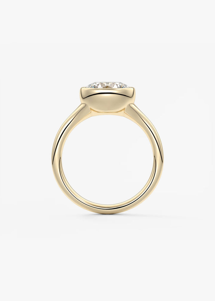 The Aurelia Set With A Round Lab Diamond #material_gold