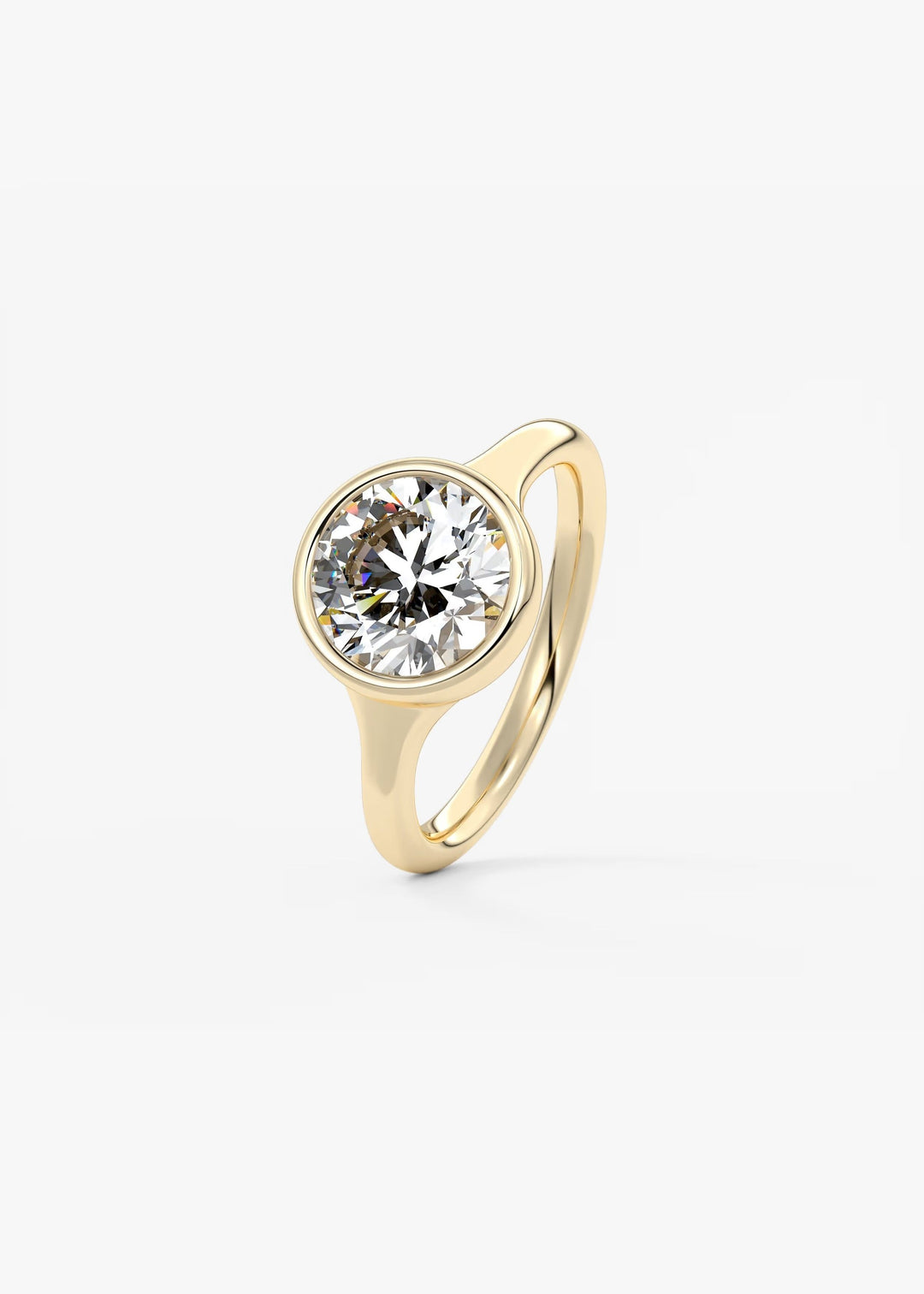 The Aurelia Set With A Round Lab Diamond #material_gold