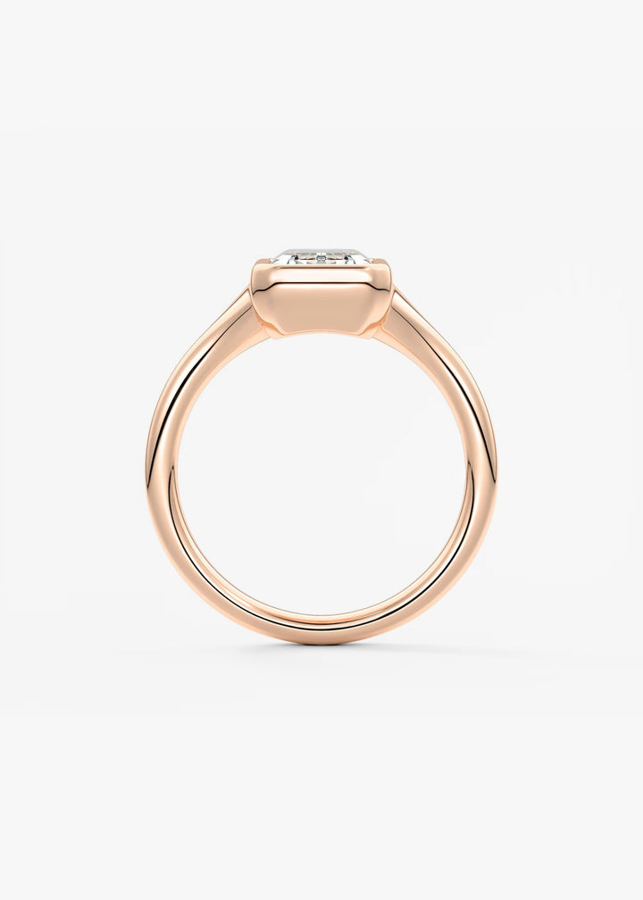 The Aurelia Set With An Emerald Lab Diamond #material_rose