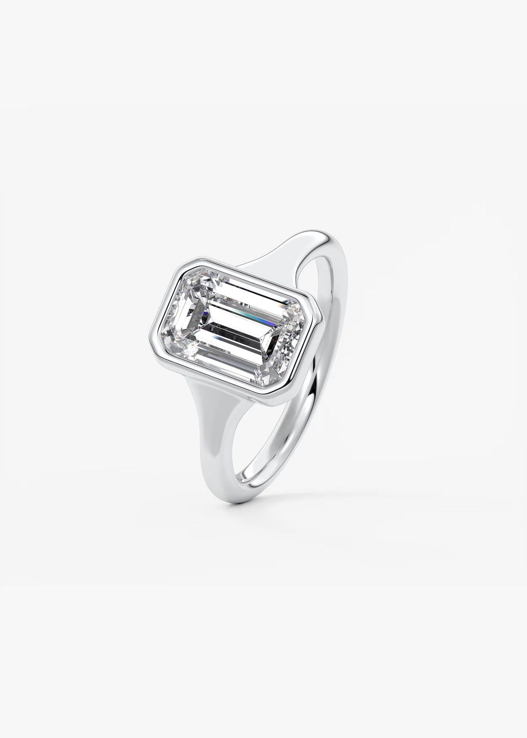 The Aurelia Set With An Emerald Lab Diamond #material_white