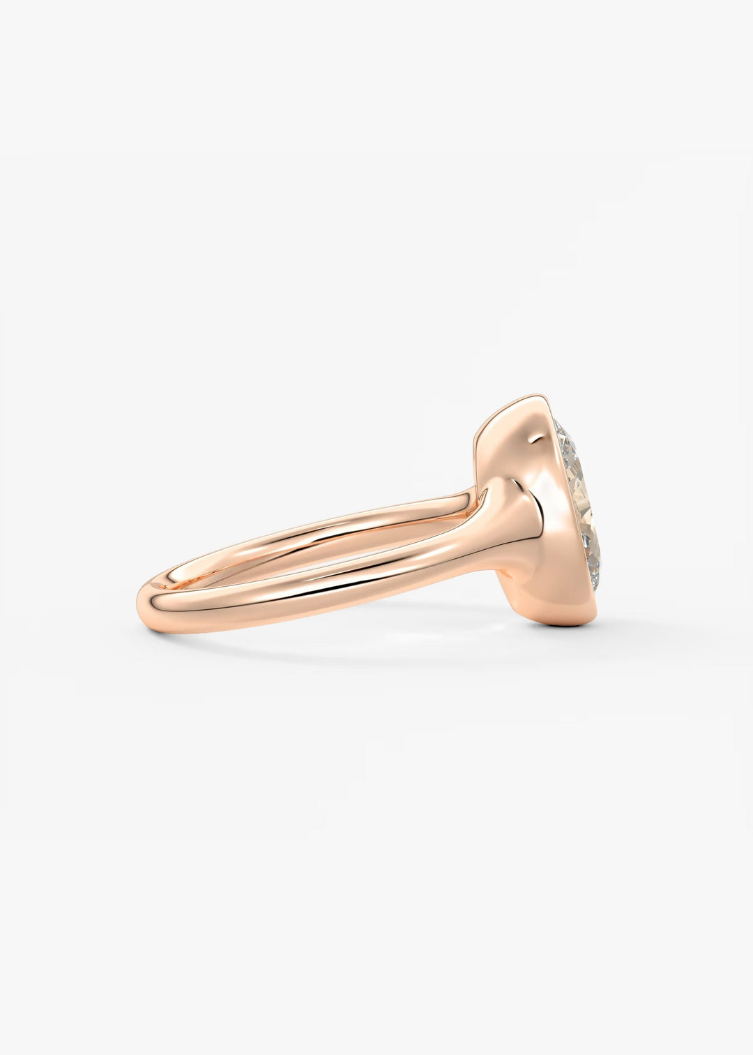 The Aurelia Set With An Oval Lab Diamond #material_rose