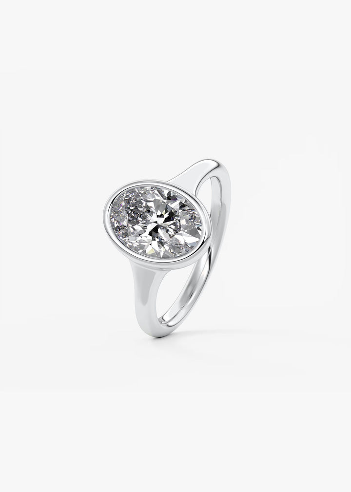 The Aurelia Set With An Oval Lab Diamond #material_white