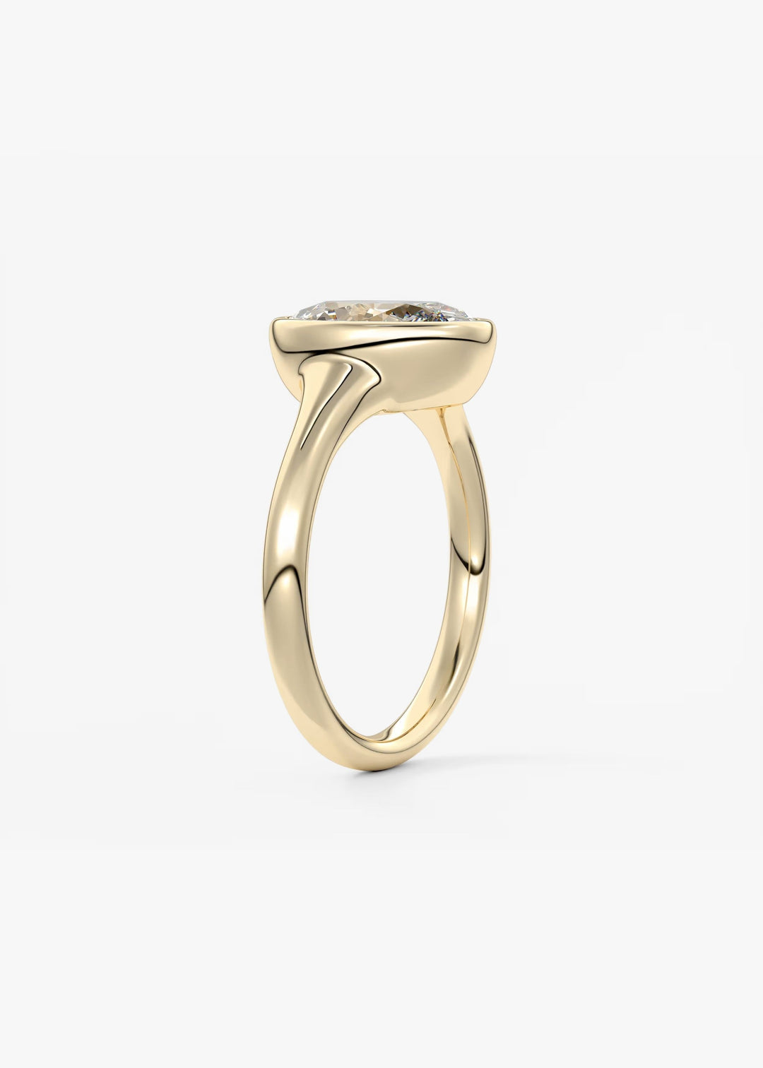 The Aurelia Set With An Oval Lab Diamond #material_gold