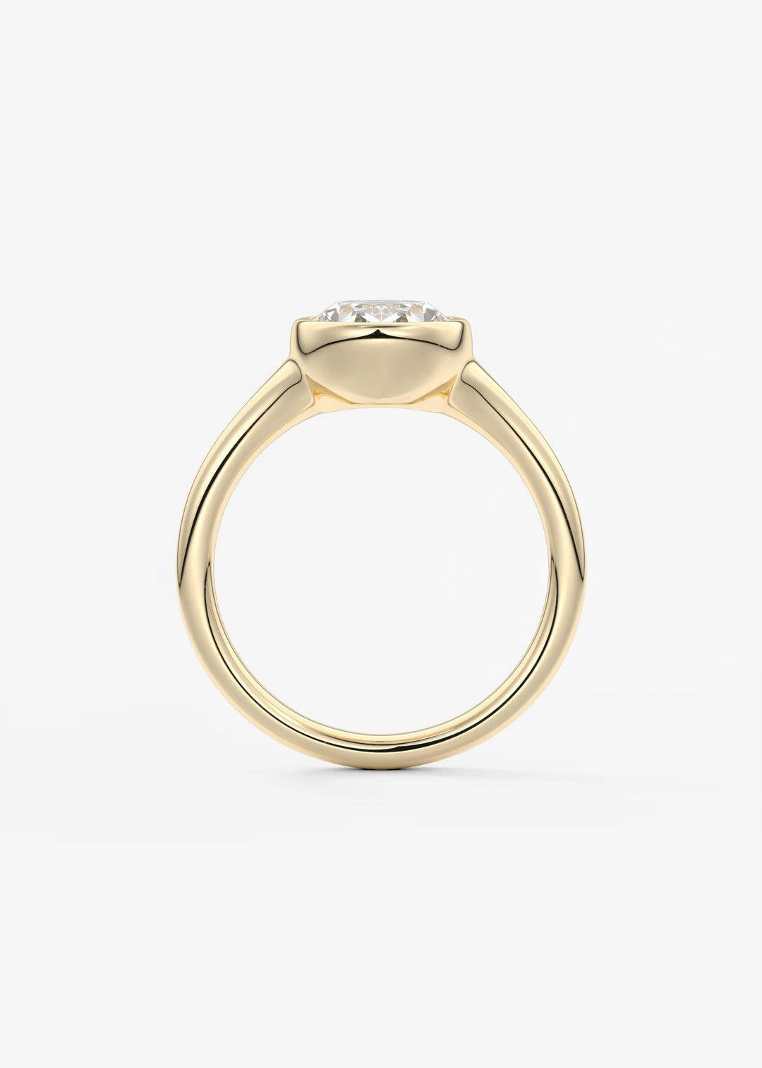 The Aurelia Set With An Oval Lab Diamond #material_gold