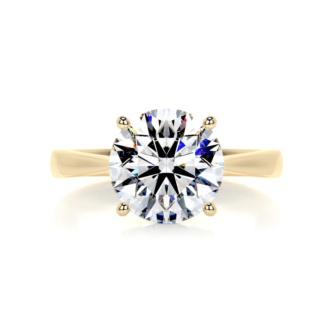 Bella Moissanite Ring Moissanite 18K Gold 1 Carat #material_18k-gold