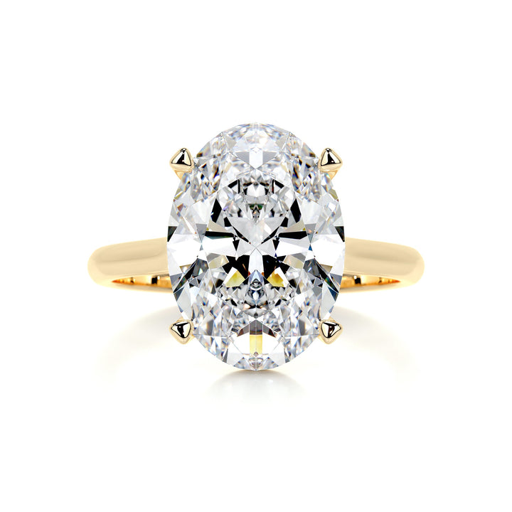 Dalva Moissanite Ring Moissanite 18K Gold 1 Carat #material_18k-gold