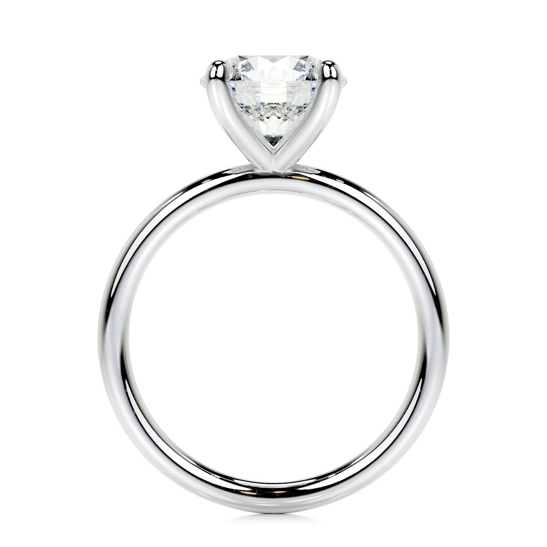 Genevieve Moissanite Ring 2 Carat 14K White#material_14k-white