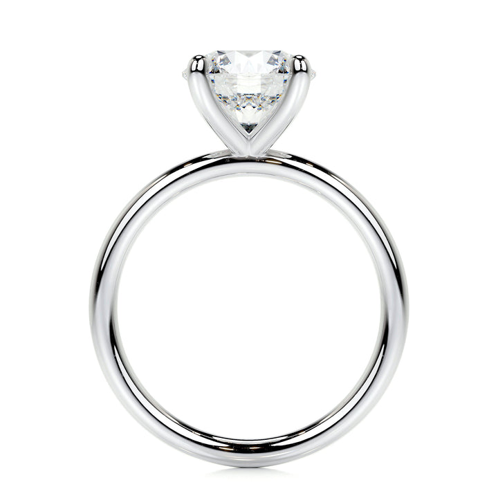 Genevieve Moissanite Ring 2 Carat 14K White#material_14k-white