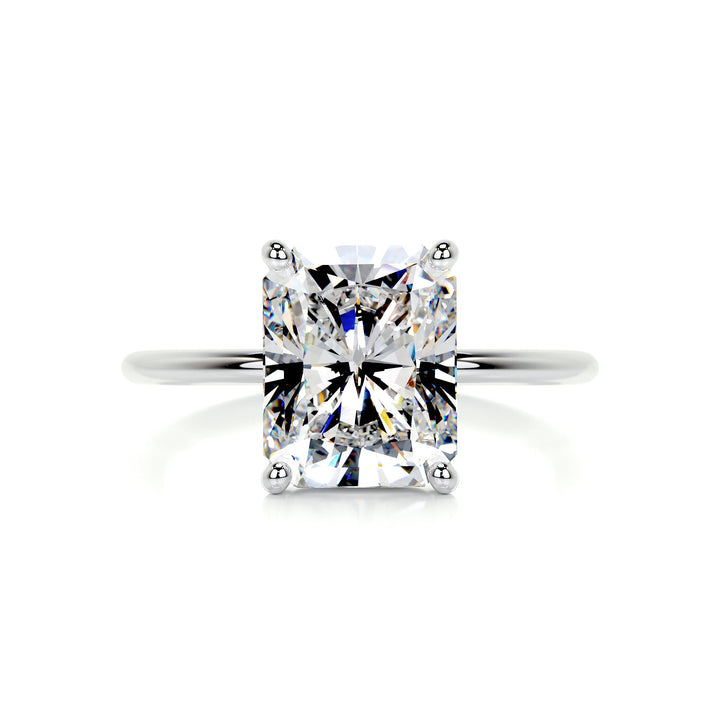 Katie Moissanite Ring Moissanite 14K White 1 Carat #material_14k-white