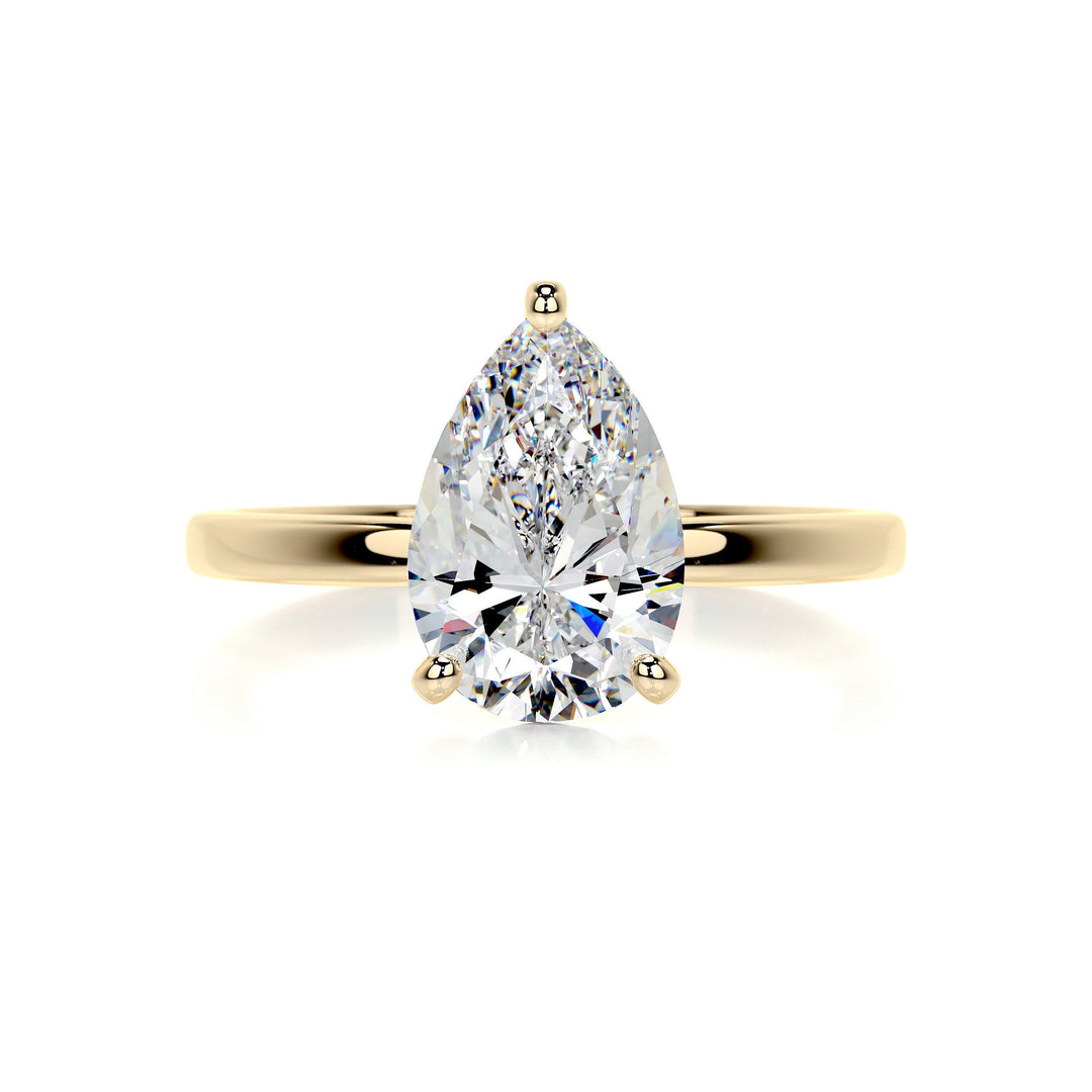 Kennedy Moissanite Ring Moissanite 18K Gold 1 Carat #material_18k-gold