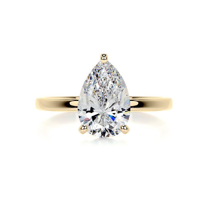 Kennedy Moissanite Ring Moissanite 18K Gold 1 Carat #material_18k-gold