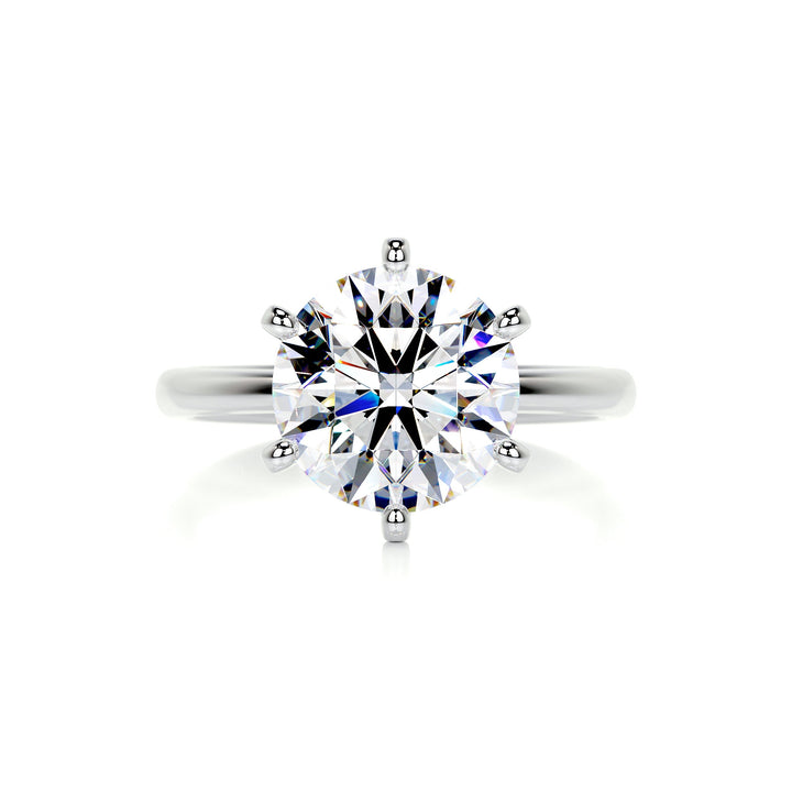 Mackenzie Moissanite Ring Moissanite 14K White 1 Carat #material_14k-white