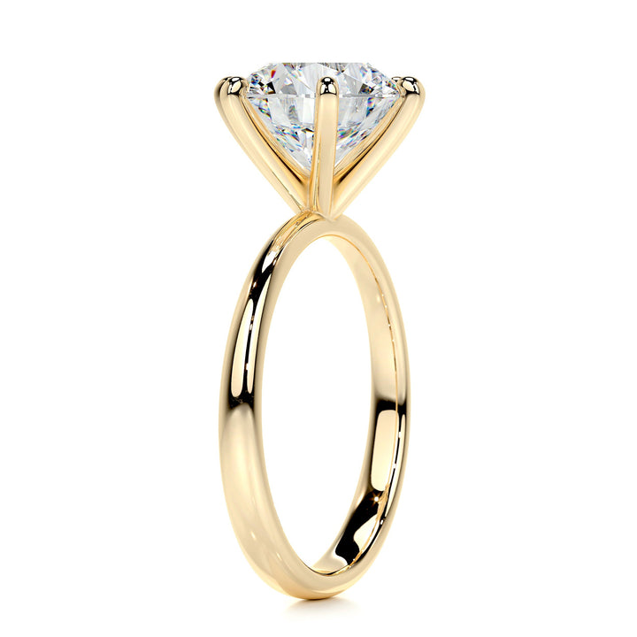 Mackenzie Moissanite Ring Moissanite 18K Gold 2 Carat #material_18k-gold