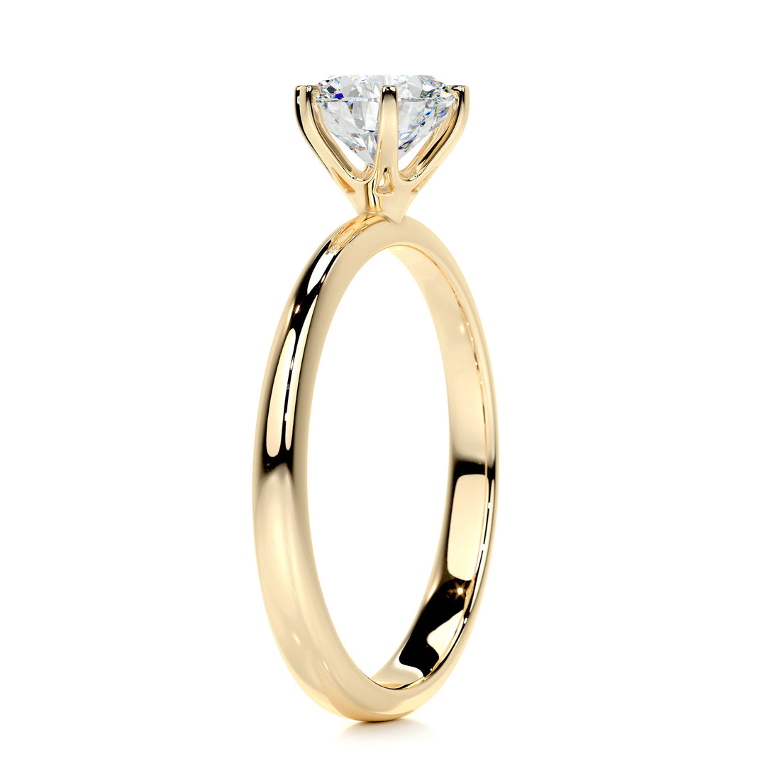 Mila Moissanite Ring Moissanite 18K Gold 2 Carat #material_18k-gold