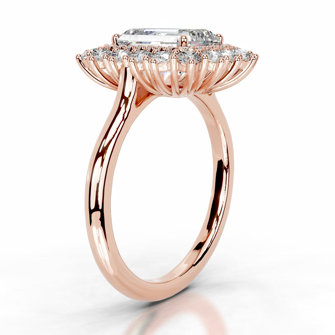 Mirani Moissanite & Diamond Ring 1.5 Carat 14K Rose#material_14k-rose