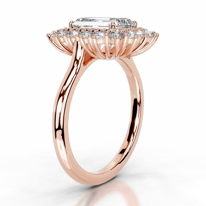 Mirani Moissanite & Diamond Ring 1.5 Carat 14K Rose#material_14k-rose