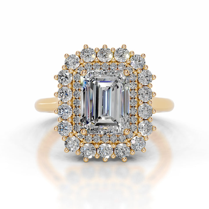 Mirani Moissanite & Diamond Ring 1 Carat 18K Gold#material_18k-gold