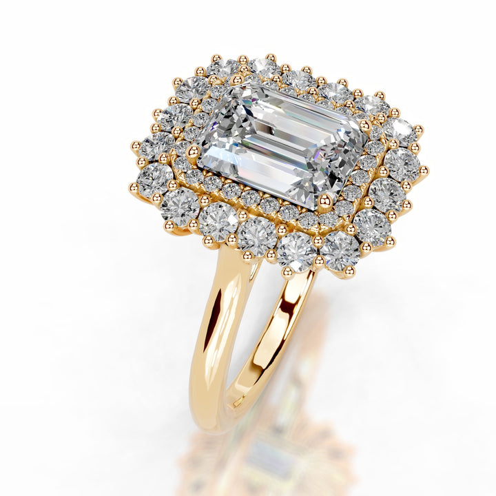 Mirani Moissanite & Diamond Ring 3.5 Carat 18K Gold#material_18k-gold