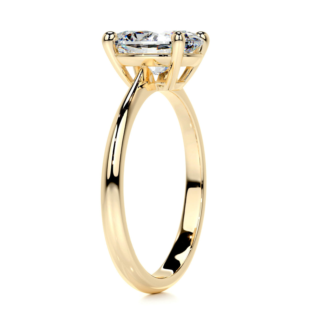 Paige Moissanite Ring Moissanite 18K Gold 2.15 Carat #material_18k-gold