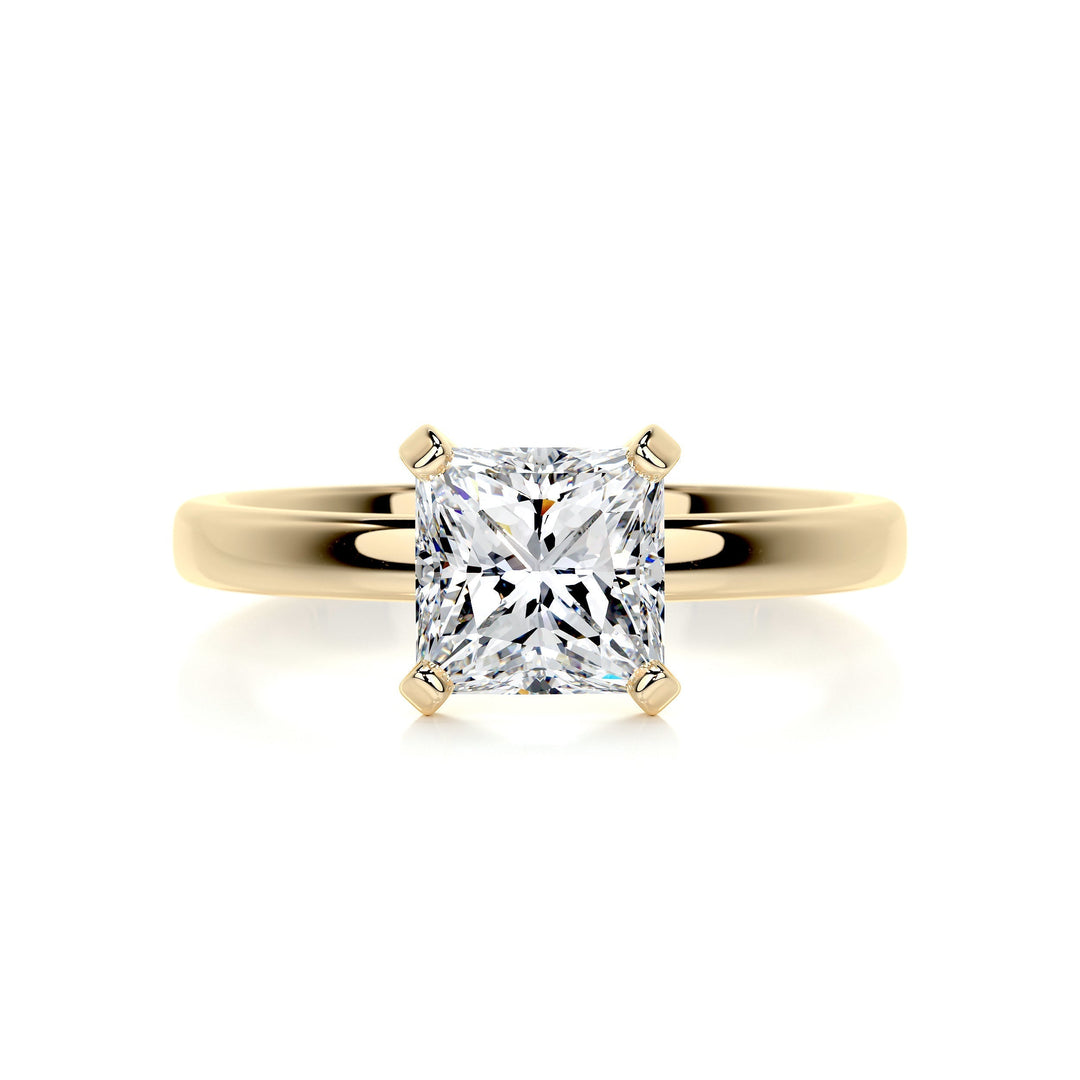 Parker Moissanite & Ring Moissanite 18K Gold 1 Carat #material_18k-gold