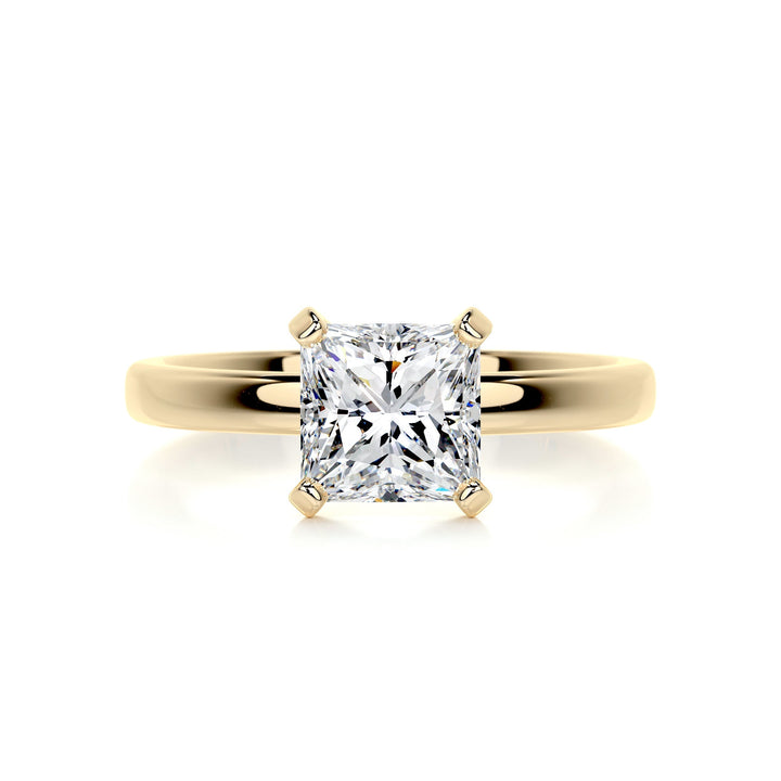 Parker Moissanite & Ring Moissanite 18K Gold 1 Carat #material_18k-gold