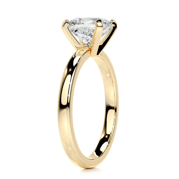 Parker Moissanite & Ring Moissanite 18K Gold 2.1 Carat #material_18k-gold