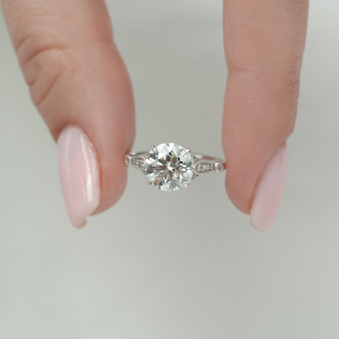 The Sharon Round 14k White*2 ct_White Gold#material_14k-white