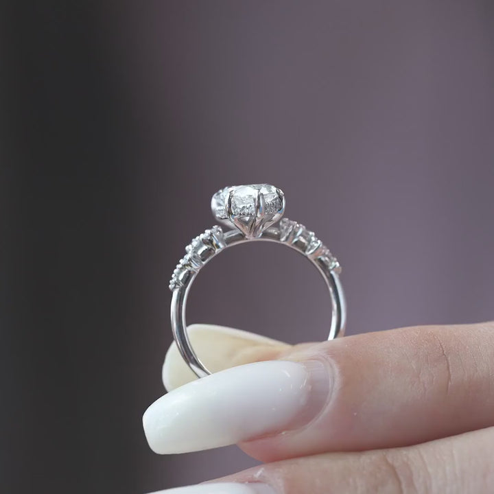 The Mona Marquise Lab Diamond Moissanite Engagement Ring *Shown with 2.5 ct #material_white