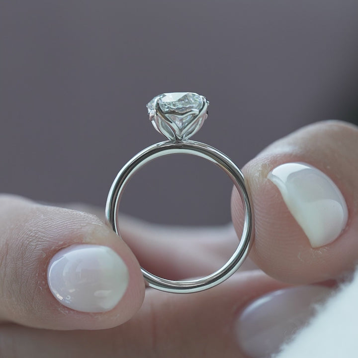 The Abby Round 14k White*2 ct_White Gold#material_14k-white