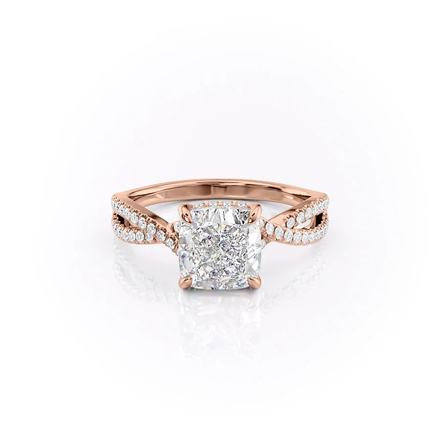 The Anastasia Set With Cushion Pave Moissanite#material_14k-rose