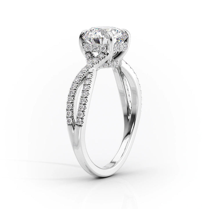 The Anastasia Set With Cushion Pave Moissanite#material_14k-white