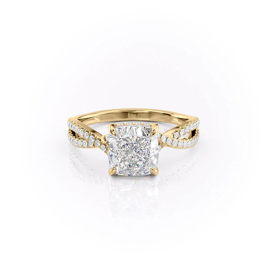 The Anastasia Set With Cushion Pave Moissanite#material_18k-gold