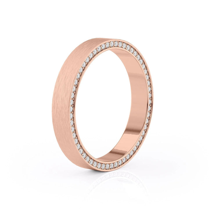 The Andy Wedding Bands Matte 14K Rose#material_14k-rose