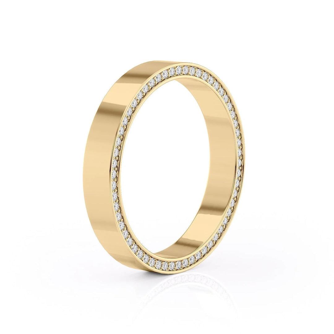 The Andy Wedding Bands Polished 18K Gold#material_18k-gold