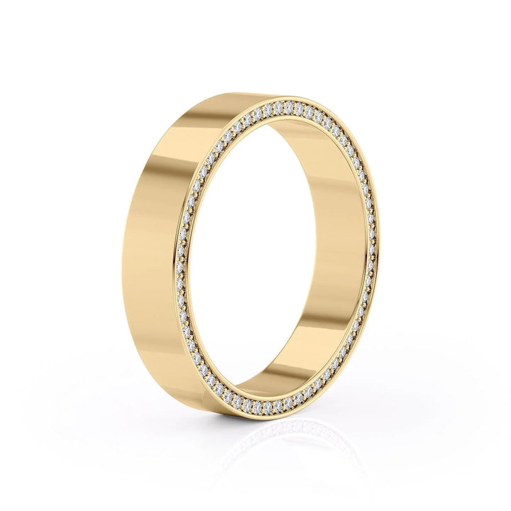 The Andy Wedding Bands Polished 14K Gold#material_14k-gold