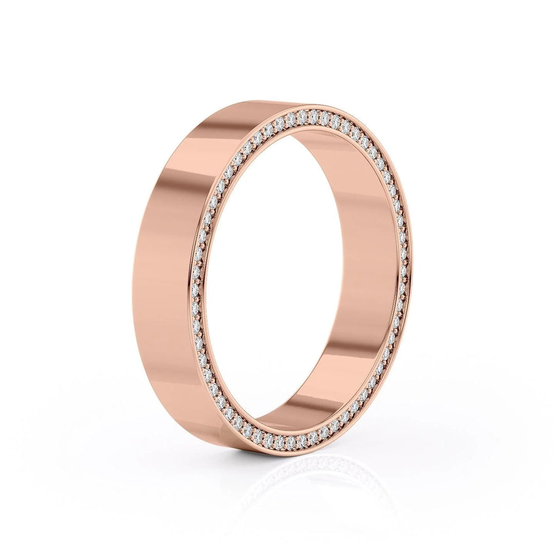 The Andy Wedding Bands Polished 14K Rose#material_14k-rose