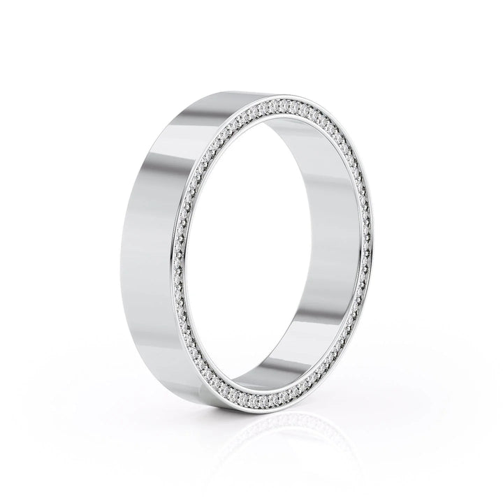 The Andy Wedding Bands Polished 18K White#material_18k-white