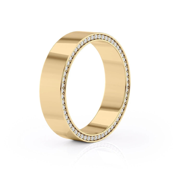 The Andy Wedding Bands Polished 14K Gold#material_14k-gold