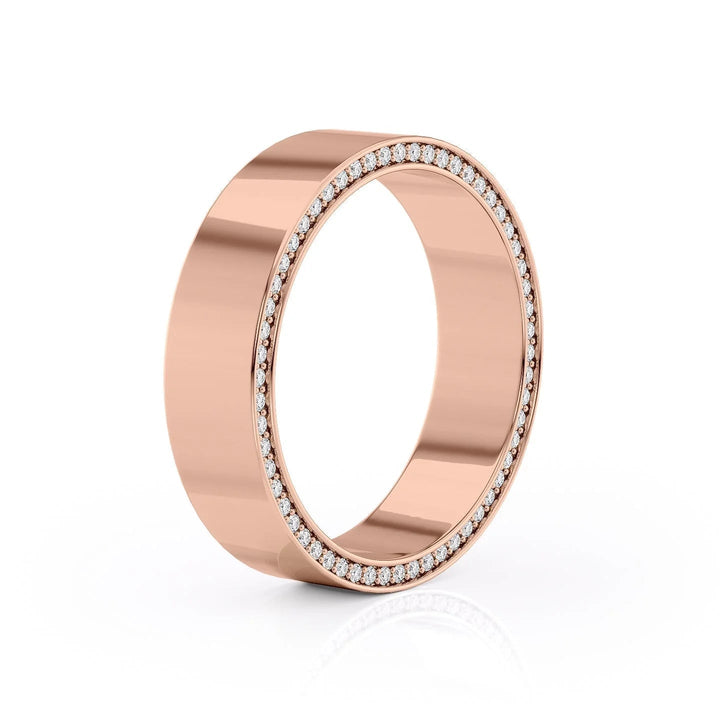 The Andy Wedding Bands Polished 14K Rose#material_14k-rose